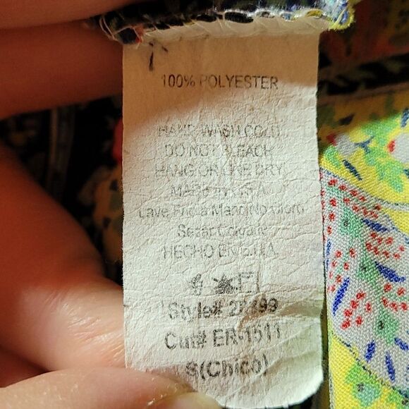 Yahada boho neon floral top - Picture 7 of 7